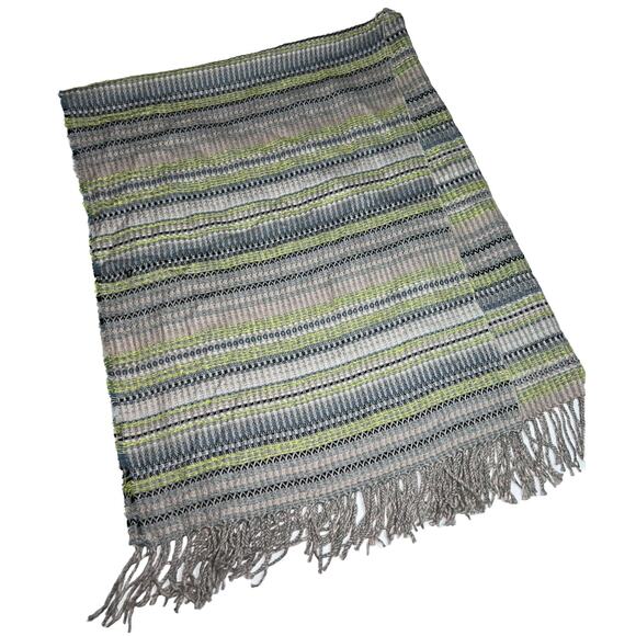 Free People Shawl Women’s One Size Multicolor Striped Knit Wrap Poncho Kimono - Picture 6 of 13